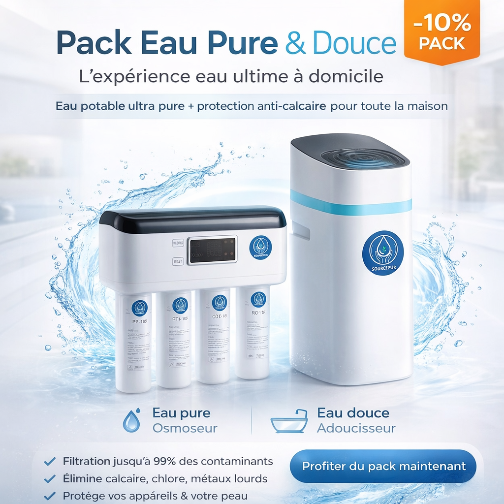 Pack Eau Pure  : Système SourcePur™ + Adoucisseur HYDRAH™
