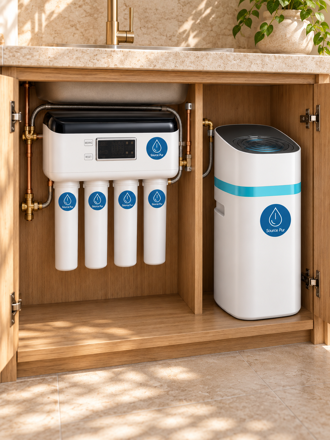 Pack Eau Pure  : Système SourcePur™ + Adoucisseur HYDRAH™