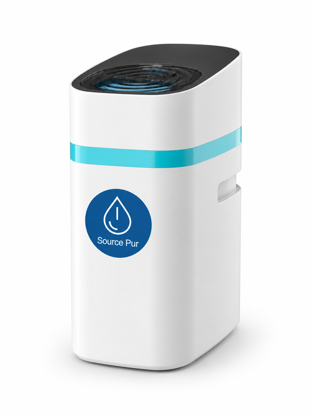 Adoucisseur HYDRAH™ — Vue de trois quarts sur fond blanc